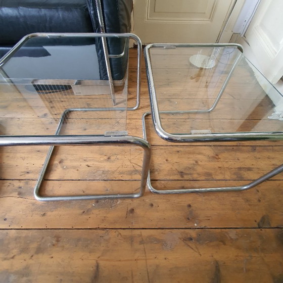 Image 1 of 2 x Bauhaus style nesting tables