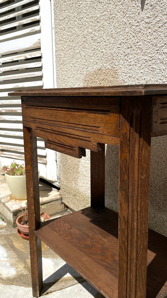 Image 1 of Comodino anni '40 in rovere massello, Francia