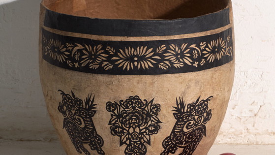 Antique Chinese papier-mâché container – China, circa 1900 – Decorative Objects, Paper (photo 3 of 40)