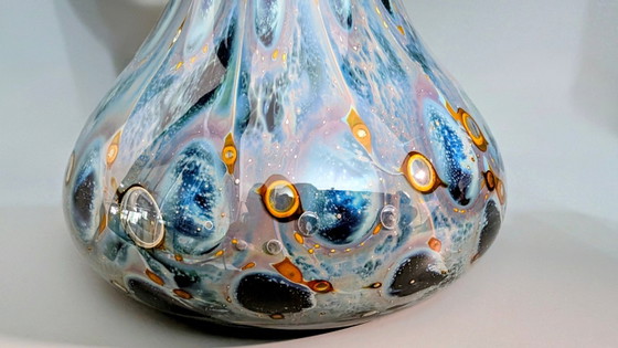Vaso in vetro Eisch – vetro artistico – firmato – circa 1,16 kg, 25 cm – Arte in vetro, Glass (photo 10 of 10)