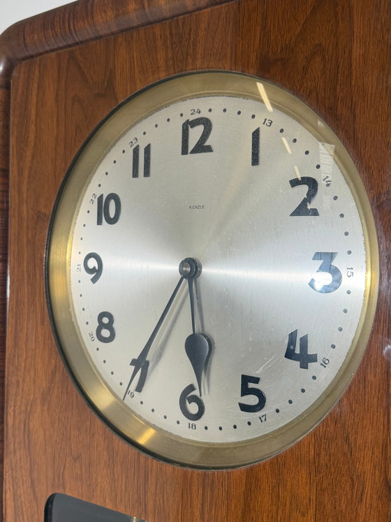 Art Deco “Kienzle” 1920’s Longcase Clock – Decoration, Glass (photo 5 of 6)