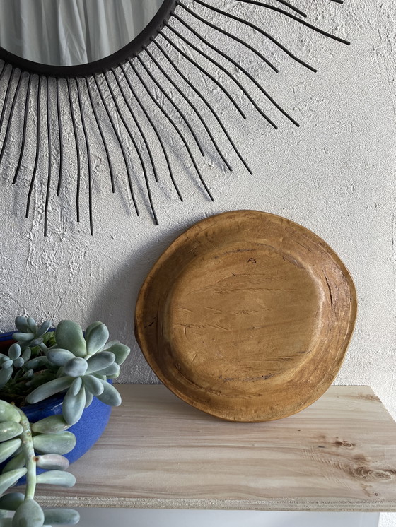 Image 1 of Plat bois primitif vintage 