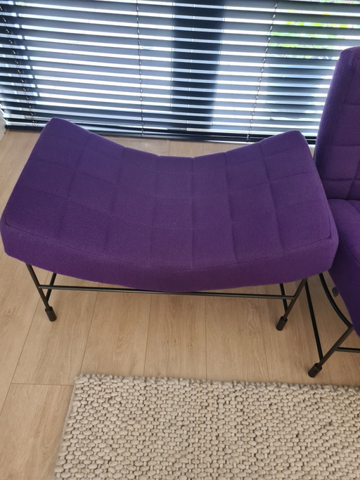 Sillón Leolux Volare con reposapiés