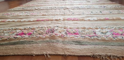 Hand-knotted Berber wool rug 251x156cm