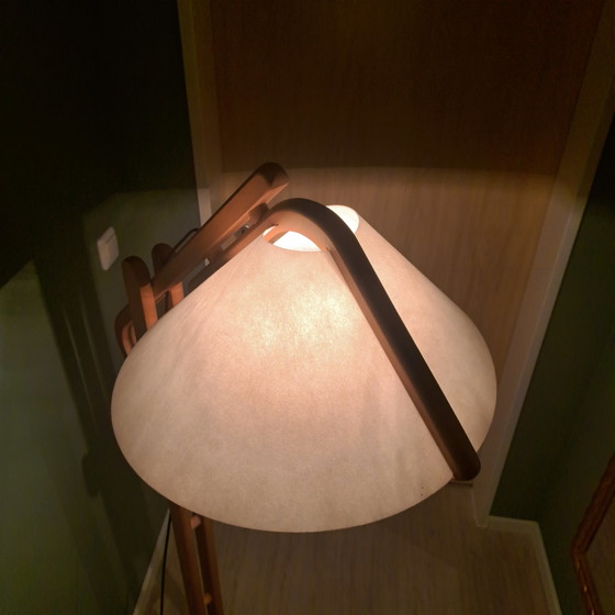 Lampada da terra in legno regolabile DOMUS 6524 vintage – Design tedesco – Lampade da terra (photo 5 of 8)