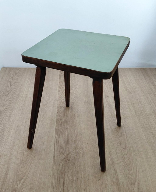 Art deco side table with green top