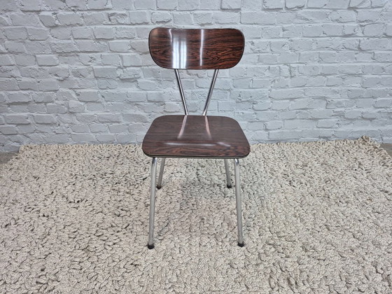 Set di 2 sedie da cucina vintage Brabantia, Formica a scacchi, Paesi Bassi, anni '60 – Sedie da pranzo (photo 4 of 10)