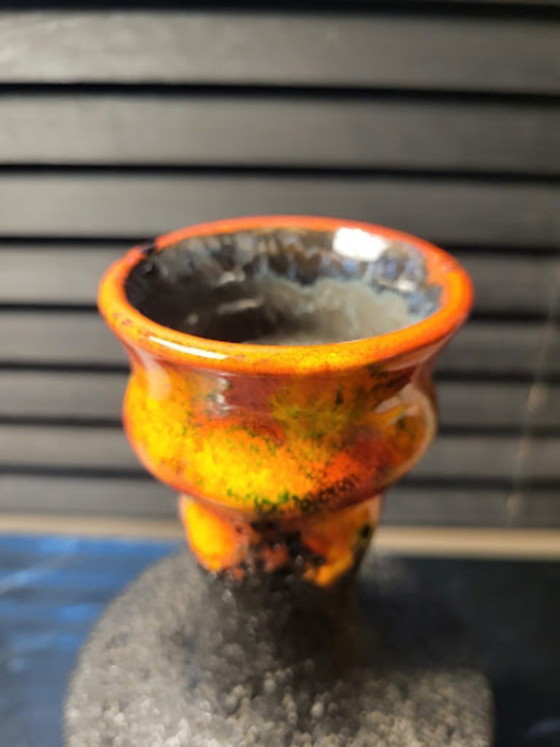 Image 1 of Vintage ceramic Fat Lava vase, Walter Gerhard, Germany, 1970s