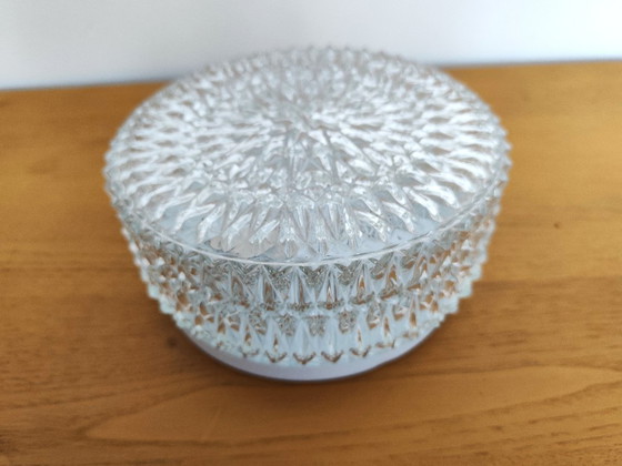 Transparent Cut Glass Ceiling Light (photo 2 of 9)