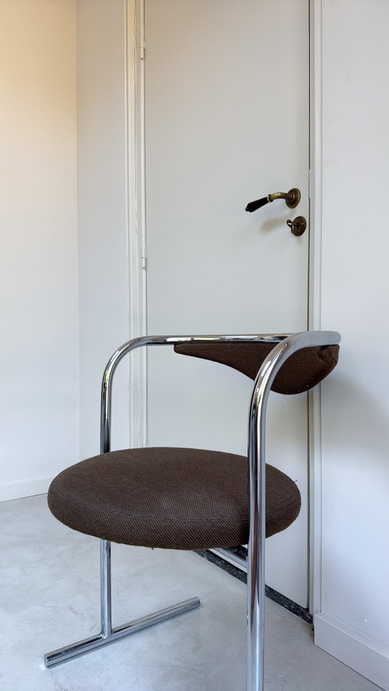 Vintage chrome S30 Thonet chair – Dining chairs, Textile (photo 3 of 9)