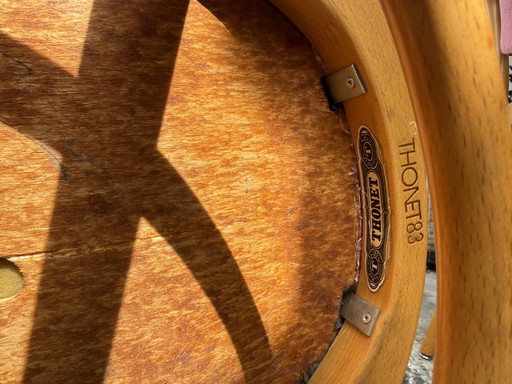 10 Thonet 210 P Stuhl Stühle Sessel Samt Vintage – eetkamerstoelen, Wood (photo 2 of 8)