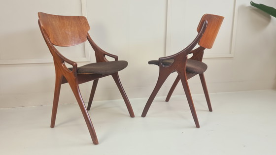 Image 1 of Danish Dining Chairs by Hovmand Olsen for Mogens Kold, 1960s