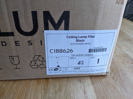 Image 1 of Filat hanglamp zwart