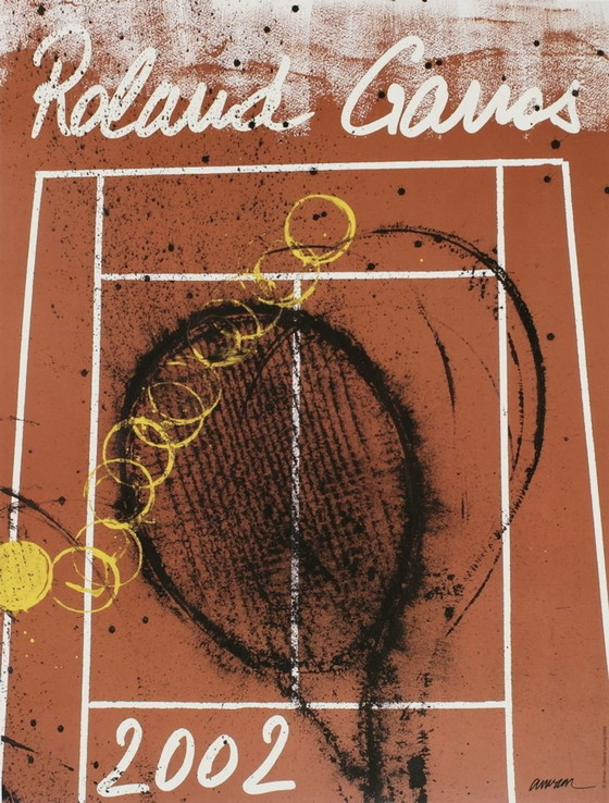 Image 1 of Affiches officielles ROLAND-GARROS 2002 - Arman original poster 2002