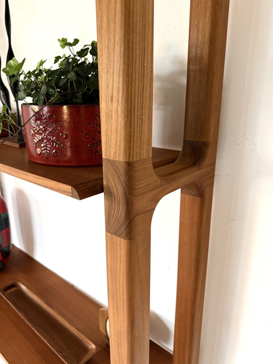 Image 1 of 2x vintage teak wall cabinet, Dyrlund ‘90