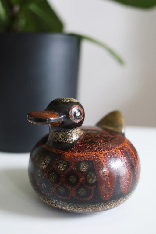 Retro money box duck KMK copper mill