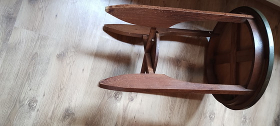 Image 1 of Antique side table with copper top