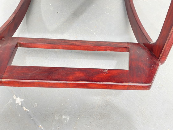 Image 1 of ÚLUV Schaukelstuhl aus Holz - Tschechoslowakei, 1970er Jahre, originaler sehr guter Zustand