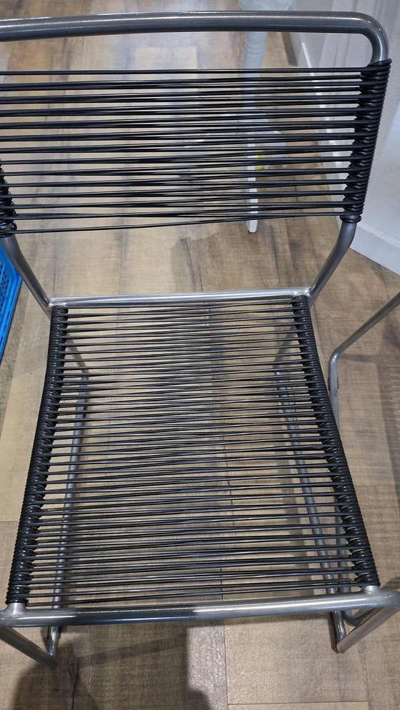 Image 1 of Vintage 4 x Lisa Norinder IKEA Melker spaghetti chairs 