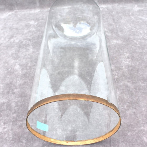 Image 1 of Campana antica rotonda in vetro 50 x 19,5 cm