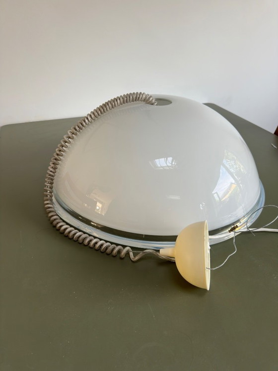 Leucos 'Samo' Hängelampe – Roberto Pamio & Renato Toso – 70er Jahre Murano Glas (50 cm) – Tischlampen (photo 5 of 7)