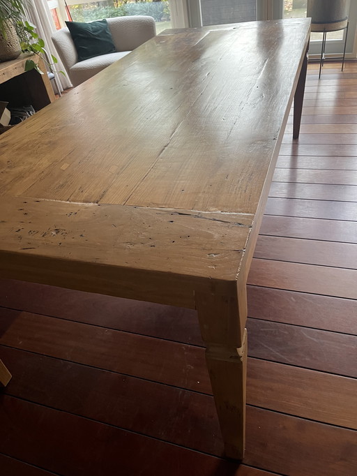 Teak dining table