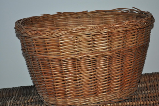 Weidenkorb, 1960er Jahre – Dekorative Objekte, Korbgeflecht (photo 2 of 3)