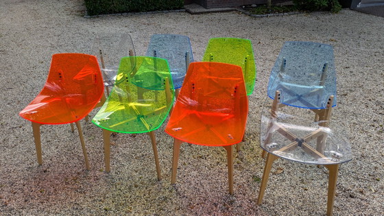 Image 1 of 8x sedia Skitch AKA in plexiglass di Jean Marie Massaud