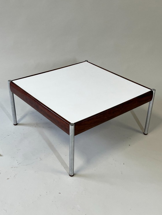 Image 1 of Scandinavian Coffee Table, Teak and Chrome, 1960s