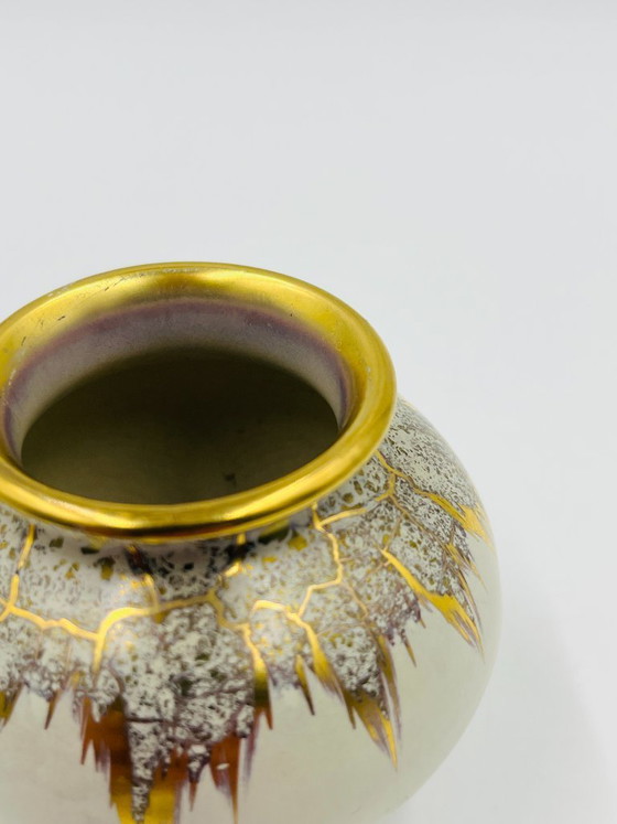 Image 1 of Dümler Breiden Höhr miniature vase, gilded, vintage model