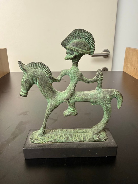 Warrior On Horseback – Sculpture, Bronze, Stone (photo 3 of 7)