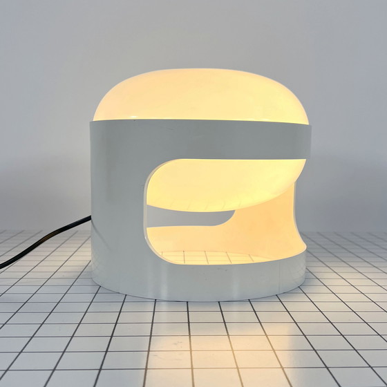 Image 1 of Lampe de table Kd27 blanche par Joe Colombo pour Kartell, 1960S