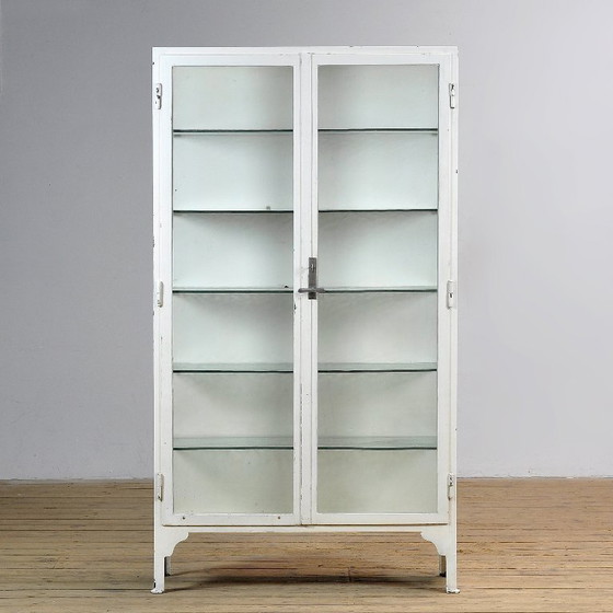 Image 1 of Iron medical cabinet, 1930s