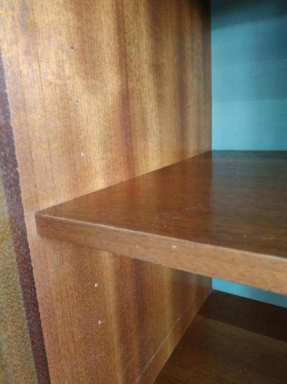 Image 1 of Buffet/armoire murale vintage danoise des années 1970 en palissandre avec portes coulissantes