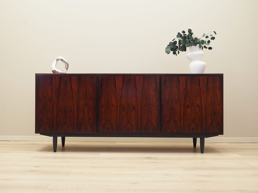 Buffet en bois de rose, design danois, années 1970, fabricant : Omann Jun