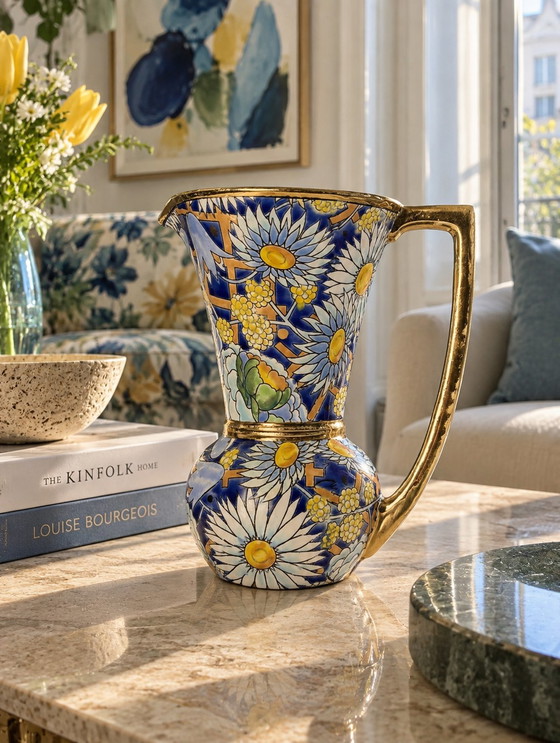 Boch Frères Keramis – Brocca Art Déco di Raymond Chevalier, c. 1930 – Vasi, Ceramic (photo 2 of 13)