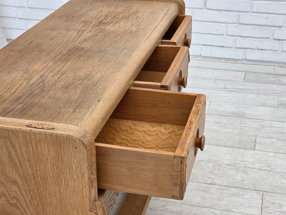 Image 1 of Cómoda danesa, década de 1970, madera de roble, original en buen estado.