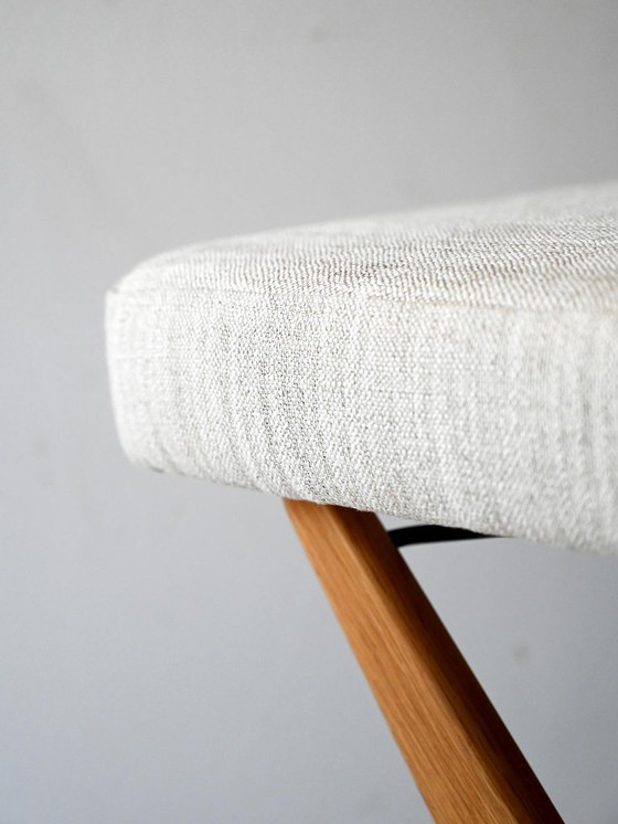 Image 1 of Repose-pieds scandinave en chêne vintage des années 1960 de Alf Svennson