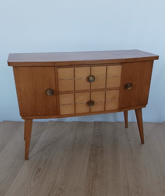 Mini commode JoKo années cinquante – Bois, Laiton (photo 10 of 10)