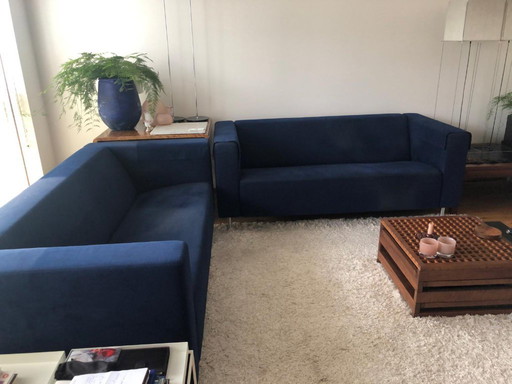 2 Gelderland designer sofas 2.5 seater type 6111 with certificate
