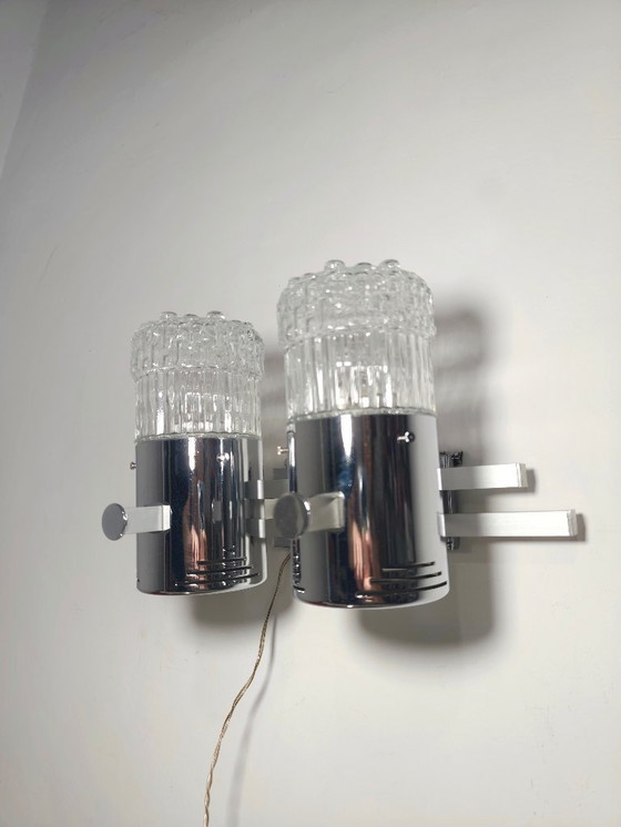 Image 1 of Lámpara de techo de cristal. España, años 50.