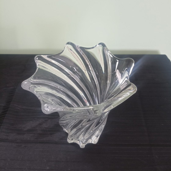 Set of 2 French Mid-Century Crystal Vases (Daum & Art Vannes) (photo 5 of 8)