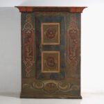 Folk Art Painted Cabinet, Central Europe, dated 1814 – Storage cabinet (photo 6 of 10)