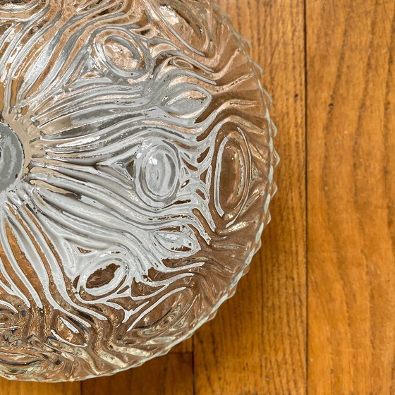 Image 1 of Piccola lampada da parete/soffitto con vetro spesso, anni '70-'80