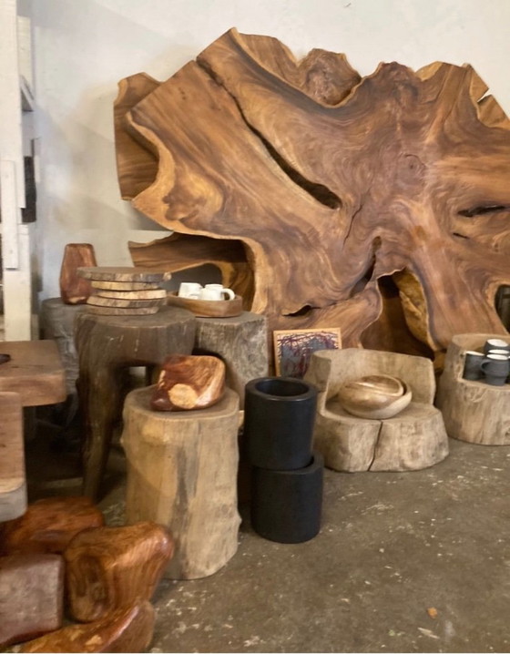 Wunderschöne XXL Tischplatte/Tablet, Eigen collectie, Esstische, Holz, Braun, Organic Modern (Foto 4 von 5)