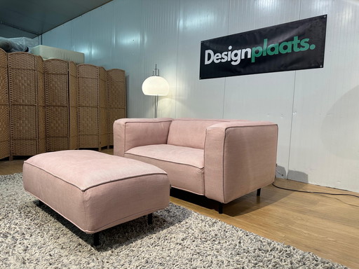 Rose clair Gelderland 6400 2 places + Hocker - Compact