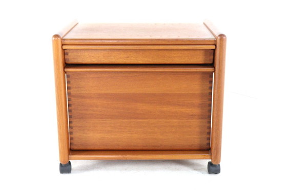 Aksel Kjersgaard trolley side cabinet model 309 vintage Danish, Storage cabinet, Wood, Brown (photo 3 of 17)