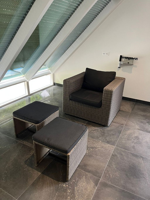 2x lounge chair + 2x footstool Garden Collections