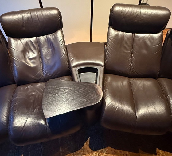 Image 1 of Stressless® Arion Sofa – hochwertiges Leder Heimkino-/Relaxsofa