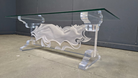 Image 1 of Acrylic coffee table by Fabian Art, 1980s